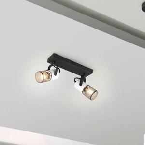 Потолочный светильник Trio Tosh Typ A, 26x20x9 см, черно-белый