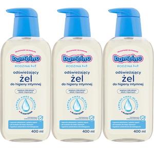 Освежающий гель для интимной гигиены, 3х400 мл Bambino Family