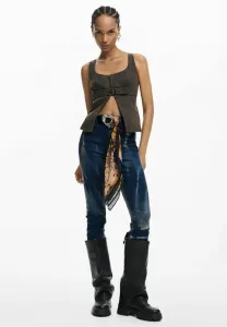 Медовый шарф Desigual, Yellow