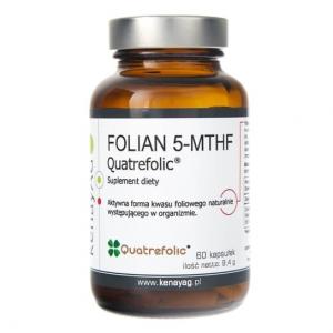 Kenay, Фолиан 5-MTHF Quatrefolic, 60 капс., белый