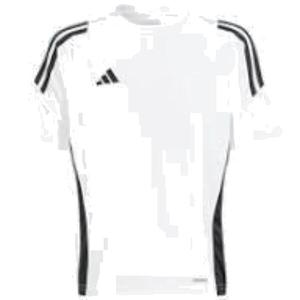 Спортивная футболка tiro 24 jersey asia sizing 'white black' Adidas, белый