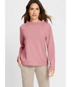 Женская трикотажная футболка с воротником-стойкой Olsen, Vintage pink