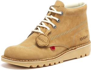 Мужские кроссовки Kick Hi Luxe от Kickers, Tan Light Cream