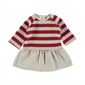 Девчачье платье с заниженной талией в красном цвете Petit Indi