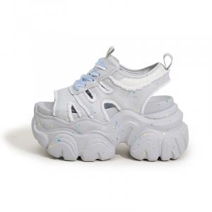 Milan love song Женские пляжные сандалии серые, цвет Gray