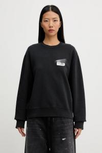 Хлопковая толстовка Mm6 Maison Margiela, черный