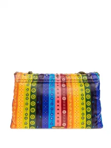 Сумка на плечо XXL Kensington в полоску Kurt Geiger London, синий