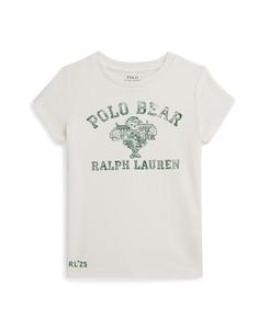 Детская футболка-поло с изображением медведя для девочек Polo Ralph Lauren, Nevis