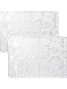 Erwin Müller Набор жаккардовых салфеток под тарелки, 2 шт , цвет Greven, белый