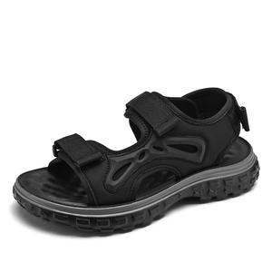 SHOUBA Пляжные сандалии мужские серые/хаки/черные, цвет Black