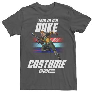 Мужские костюмы G.I. Костюмированная футболка Joe Halloween This Is My Duke Licensed Character