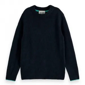 Свитер Scotch & Soda Regular Fit Soft Knitted, синий