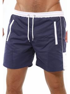 Плавки/шорты для плавания на молнии темно-синего и белого цветов RESLAD