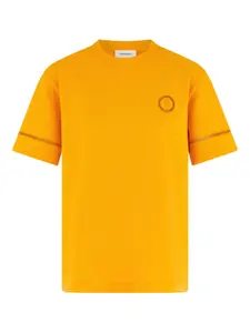 Футболка с логотипом Ferragamo, желтый