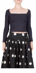 Топ Ines из джерси черный CIAO LUCIA