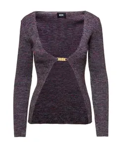 Серый топ с черными акцентами Gcds, серый