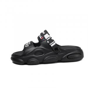 TFKY Пляжные сандалии мужские, цвет: черный воин/вулканический серый/дымчатый синий