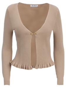 Вязаный кардиган Influencer, бежевый