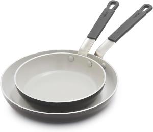 Набор сковород GreenPan x Bobby Flay, 20/25 см, серый