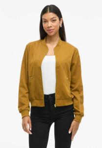 Толстовка VILA Zip-up sweatshirt, Tapenade/Brown