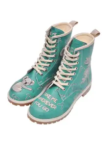 Сапоги на шнуровке DOGO "Женские ботинки koala Vegan Женские ботинки / женские", Vegan, зеленый