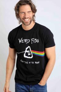 Футболка с изображением карпа и органическим художником Weird Fish, черный
