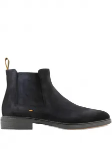 Замшевые челси с эластичными вставками Santoni, синий
