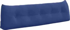 Подушка для спины Police Blue 160 x 24 x 50 см, бархат vidaXL