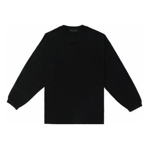 Футболка fw23 long sleeve tee 'jet black' Fear Of God Essentials, черный
