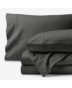 Комплект простыней из органической фланели King Bare Home, серый