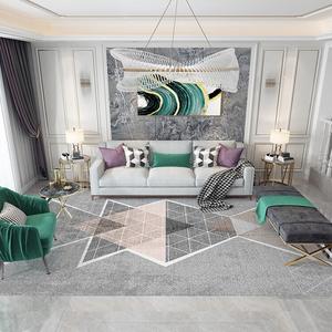 Budis Ковер 140х200 см для гостиной/спальни в стиле инс, полное покрытие, с прилагаемым ковриком для входа