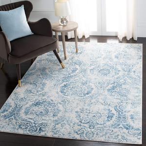 SAFAVIEH Princeton Collection ковер 122 x 183 см - Blue & Beige, Viscose, идеально для гостиной, столовой, спальни (PRN717M-4)
