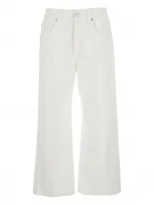 Джинсы с нашивкой-логотипом Brunello Cucinelli, белый