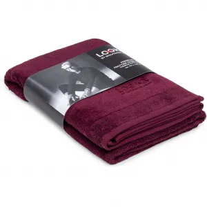 Полотенце для душа LOOKS от Wolfgang Joop с вышивкой логотипа Looks By Wolfgang Joop, Burgundy
