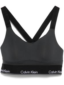 Calvin Klein спортивный бюстгальтер с логотипом, черный