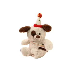 Инновационные плюшевые куклы-компаньоны для счастья Rabbit, Bear и Dog высотой 38 см Mr. Toy, Birthday Dog