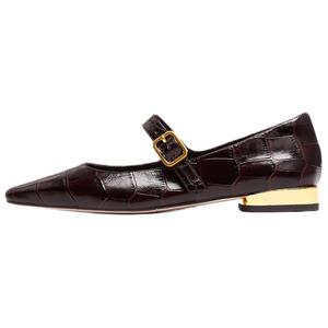 Туфли Мэри Джейн на толстом каблуке Annie 2 см женские Staccato, Ecru