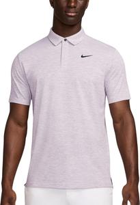 Мужская футболка-поло для гольфа Nike Dri-FIT Tour, эластичная в 4 направлениях, отводящая влагу, Barely Grape | Black (Honeycomb)