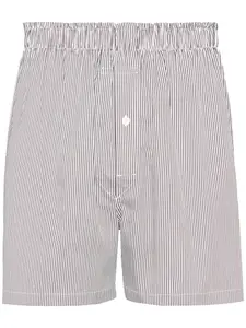 Полосатые шорты с эластичным поясом MAISON MARGIELA, белый