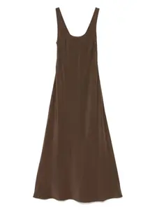 Платье миди косого кроя Matteau, коричневый