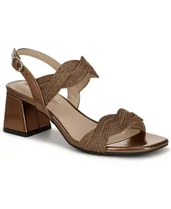 Женские босоножки-слингбэки Charnelle с квадратным открытым носком и угловым каблуком LifeStride, коричневый