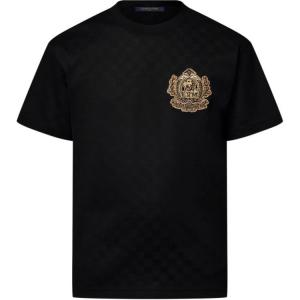 Футболка Signature Patch Cotton LOUIS VUITTON, черный