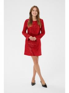 SAINT TROPEZ Трикотажное платье XeniraSZ, свободный крой, цвет «Китайский красный»