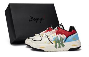 MLB Кроссовки для скейтбординга Chunky Liner с нескользящей подошвой, износостойкие, унисекс, белые, синие, зеленые