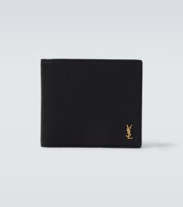 Маленький кожаный кошелек Cassandre East/West Saint Laurent, черный