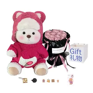 Плюшевая мишка Teddy Joint маленькая милая кукла Dolls and bears dance, черный