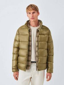 Куртка-пуховик на молнии спереди John Lewis, Olive Drab