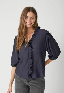 Блуза Co'couture ANIKACC FRILL SS, Navy/Dark Blue