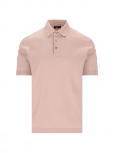 Поло на пуговицах Herno, розовый