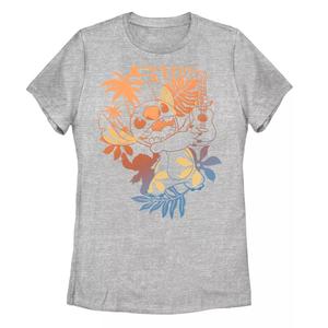 Футболка Disney's Lilo & Stitch Junior с тропическим рисунком для гавайской гитары Licensed Character